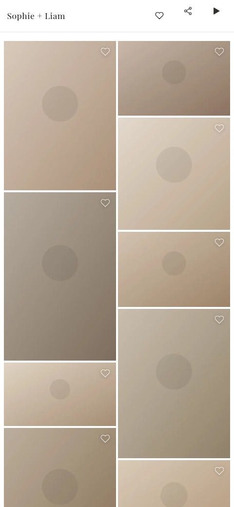 The gallery on a phone